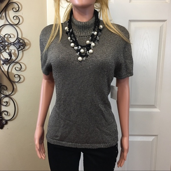 Jones New York Sweaters - Jones New York soft gray mingled turtleneck